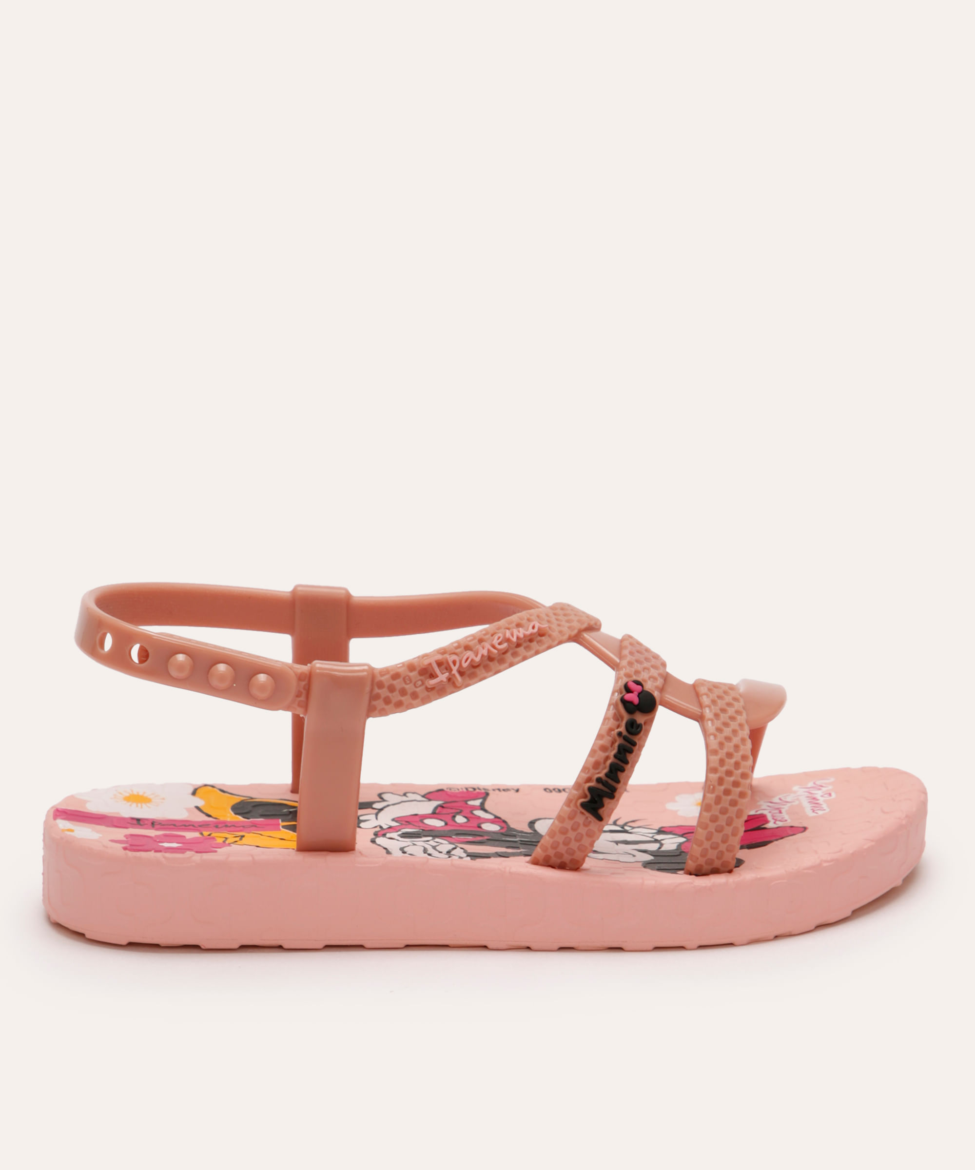 rasteirinha infantil ipanema minnie rosa