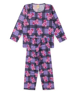 Kit 4 Peças Pijama Inverno Menina Molekada Colorido