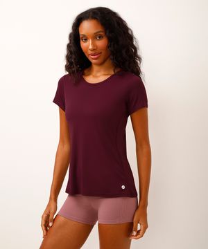 blusa com recorte esportiva ace roxa