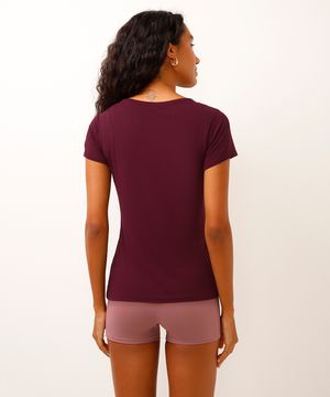 blusa com recorte esportiva ace roxa