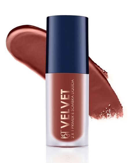 sombra líquida 2 em 1 bruna tavares velvet toffee marrom