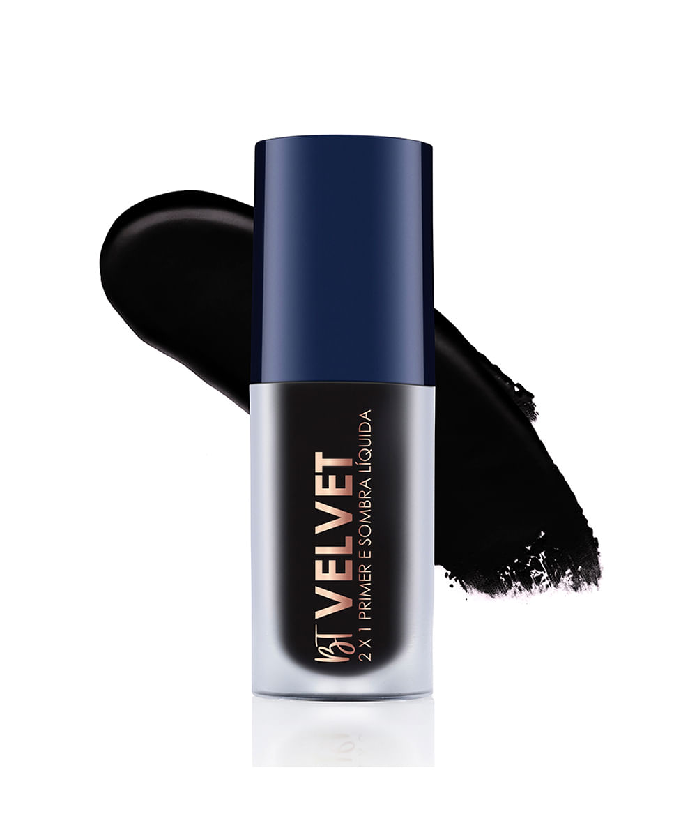 sombra líquida 2 em 1 bruna tavares velvet black preta