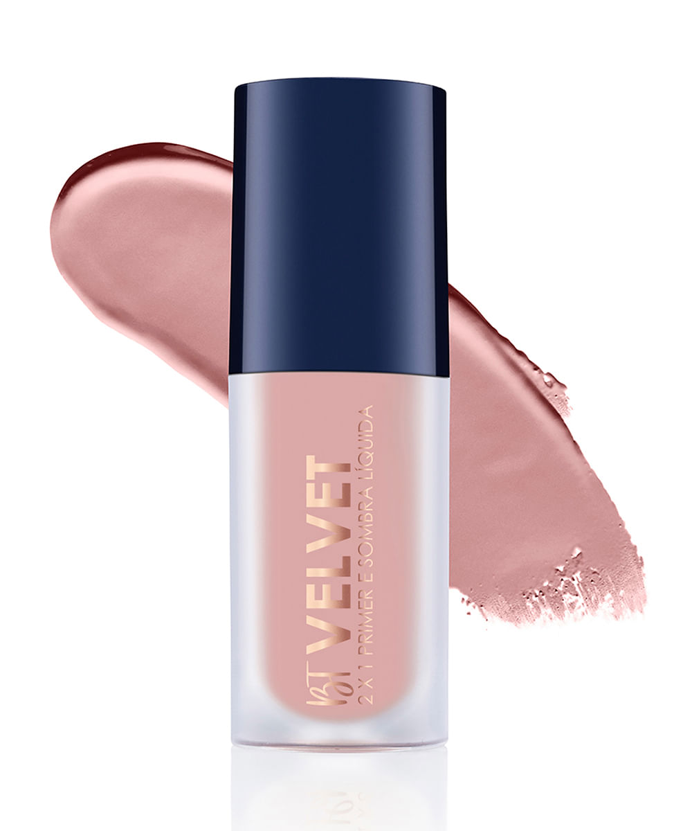 sombra líquida 2 em 1 bruna tavares velvet pale rosa