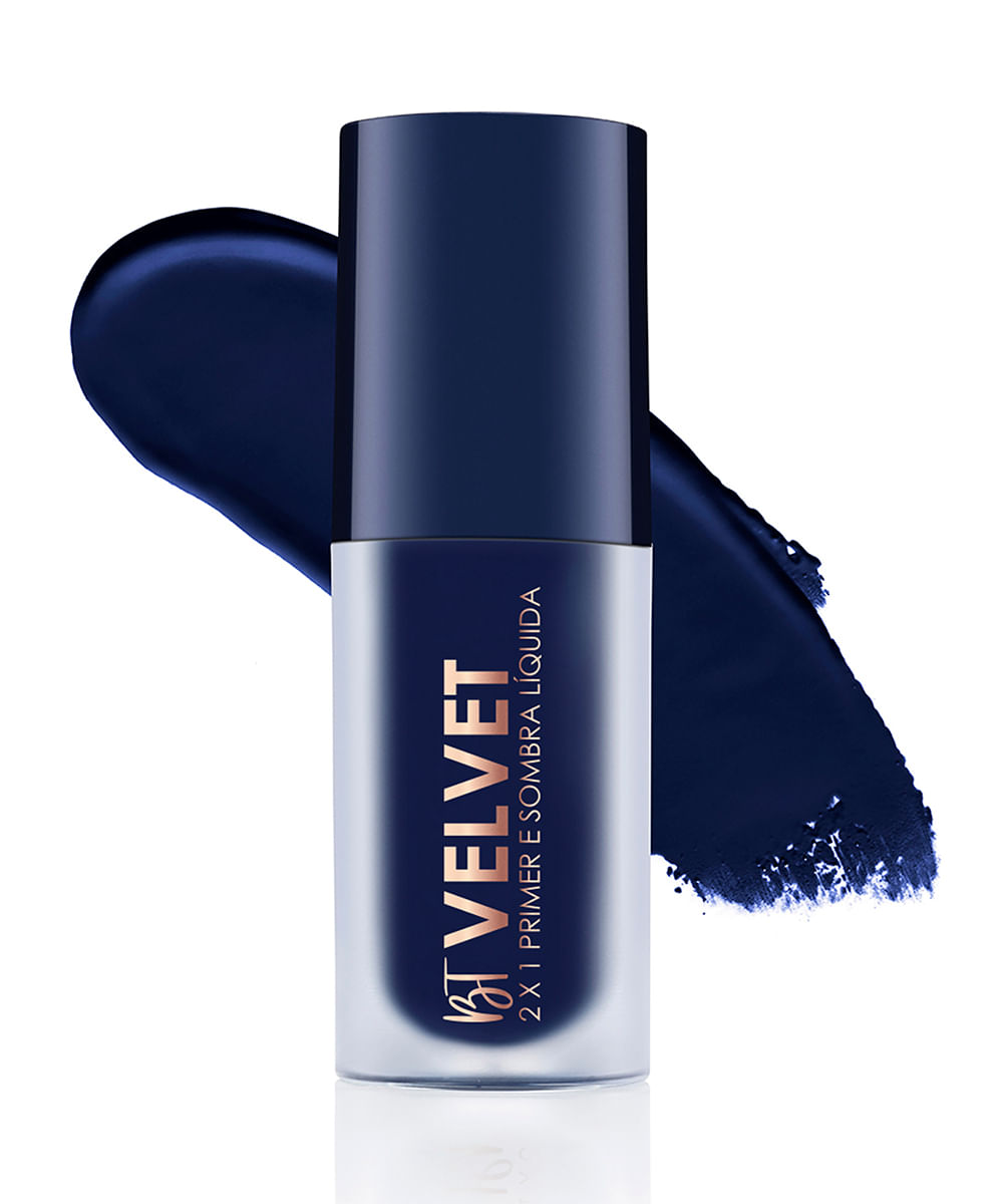 sombra líquida 2 em 1 bruna tavares velvet navy azul