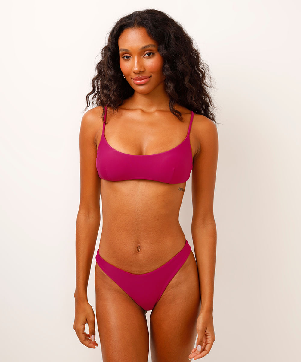 biquíni calcinha asa delta roxo