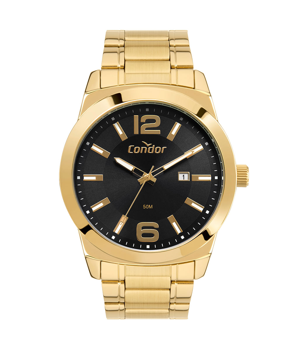 relógio condor analógico co2115mwm k4p dourado