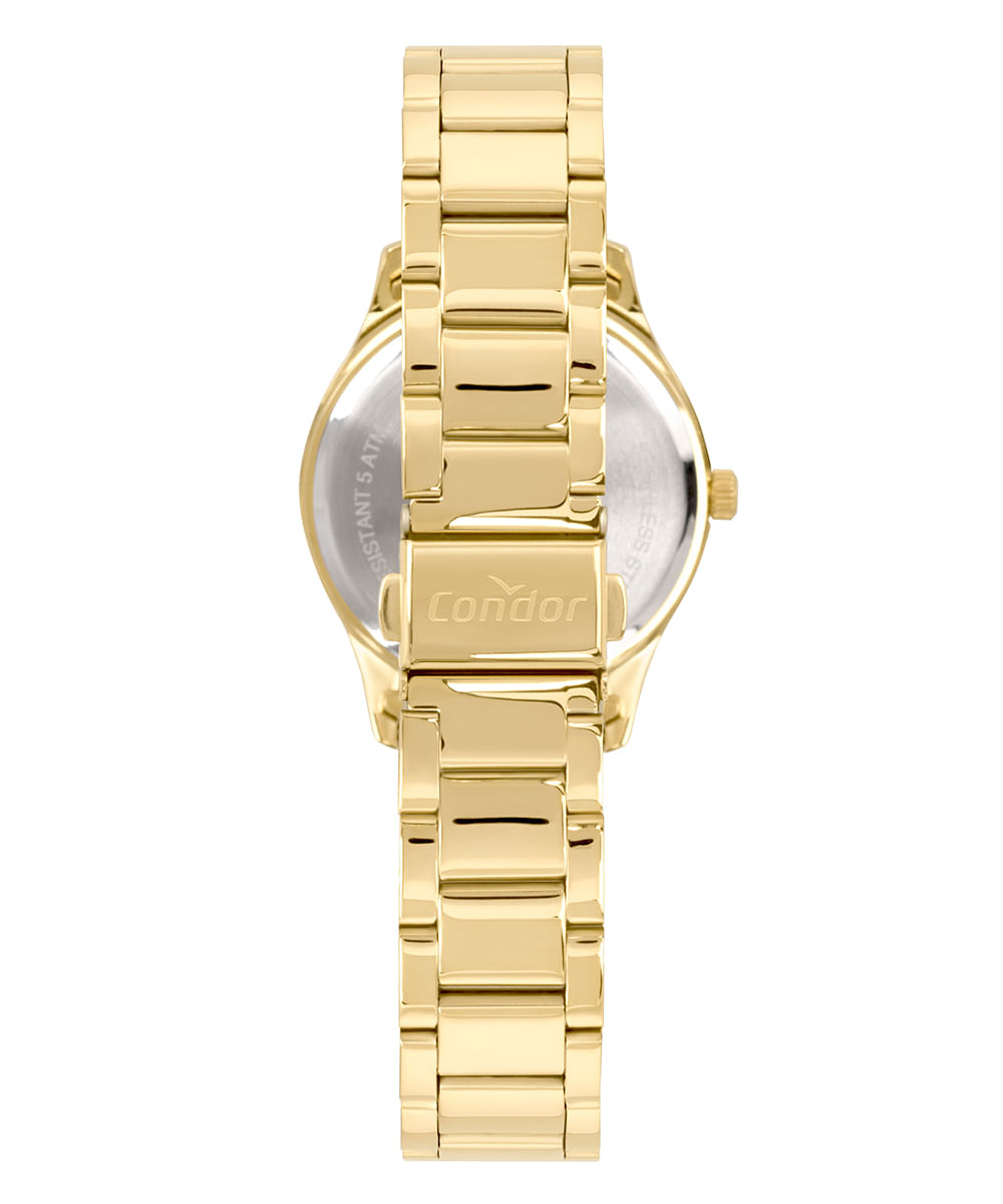 relógio condor analógico copc21jmx k4k dourado
