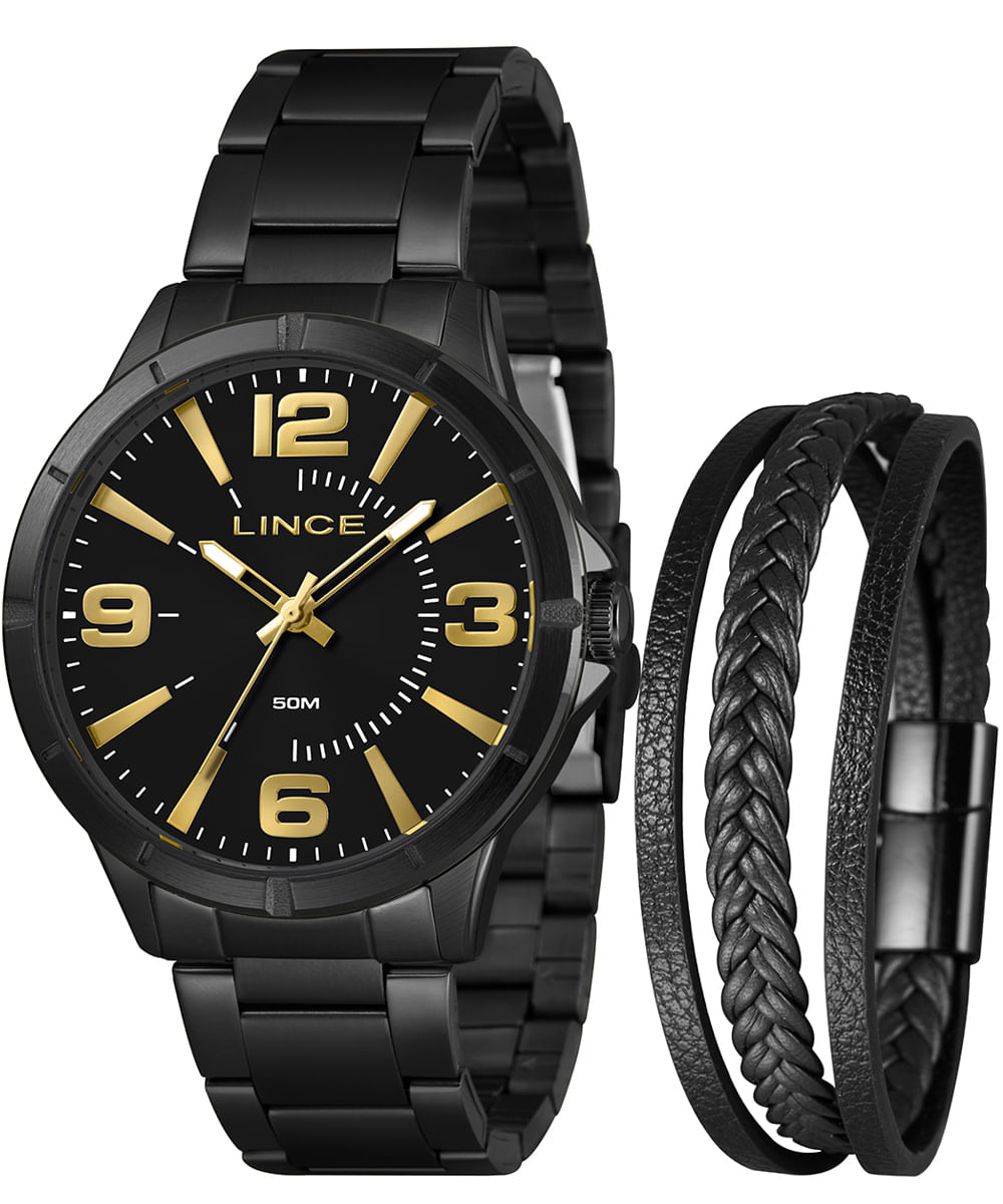 relógio lince analógico mrnm009l46 k0b8p2px preto