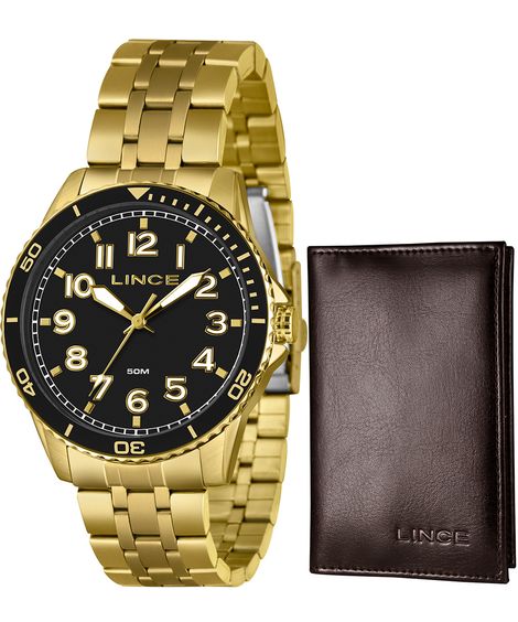 relógio lince analógico mrgm008l46 k0azp2kx dourado