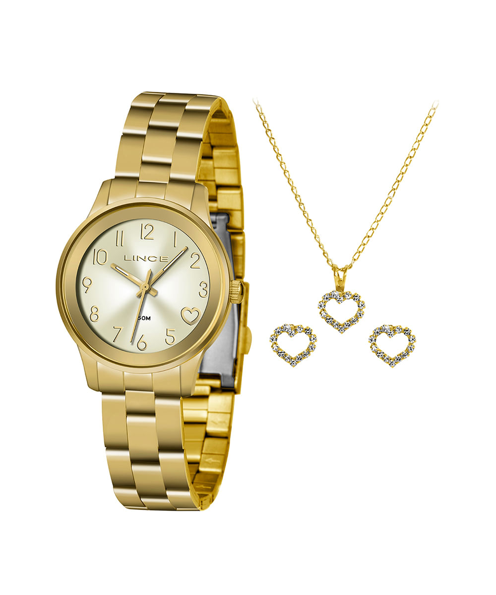 relógio lince analógico lrgh098l kw42c2kx dourado
