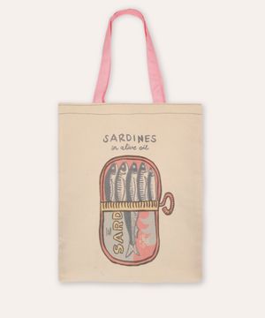 bolsa ecobag sardines bege