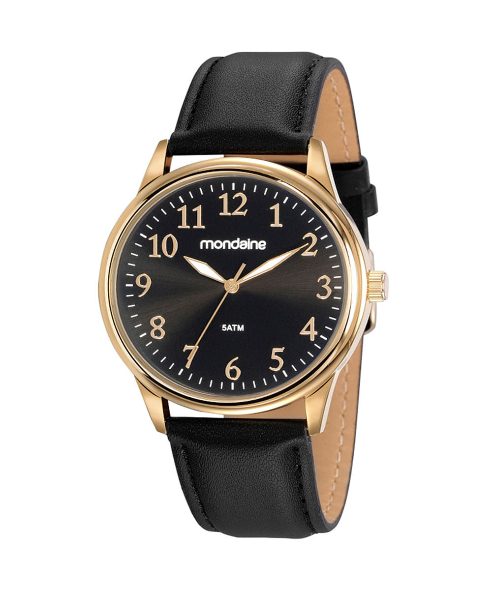 relógio mondaine analógico 99546gpmvdh2kt dourado