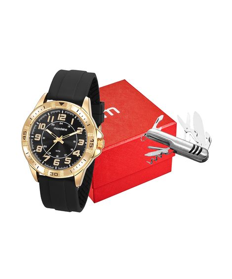 relógio mondaine analógico 99431gpmvdi1kh dourado