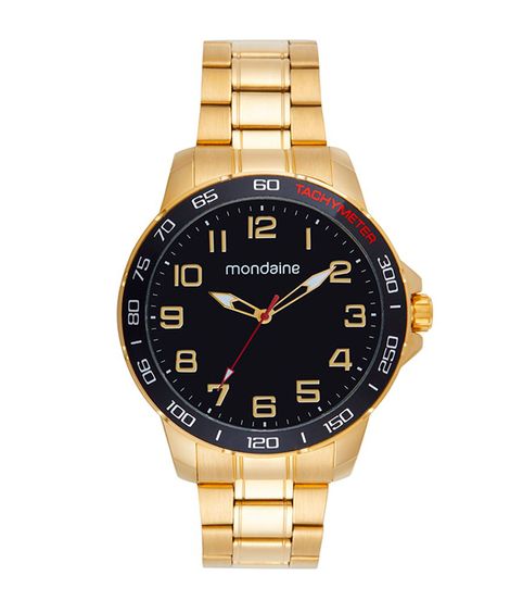 relógio mondaine analógico 99731gpmvde1k dourado