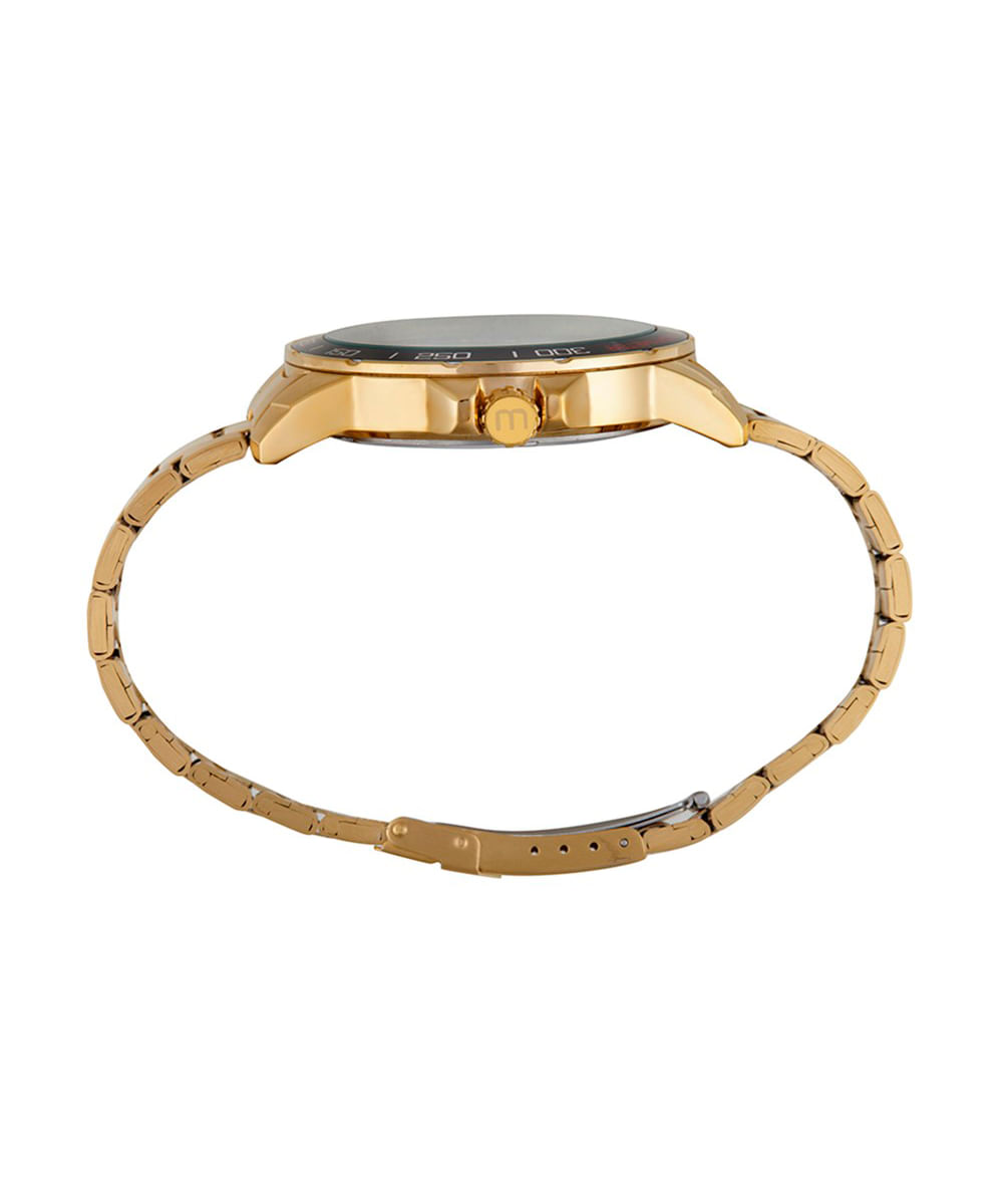 relógio mondaine analógico 99731gpmvde1k dourado