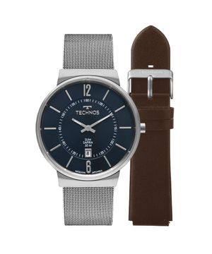 Relógio Technos Masculino Slim Prata - GM17AD/T1A