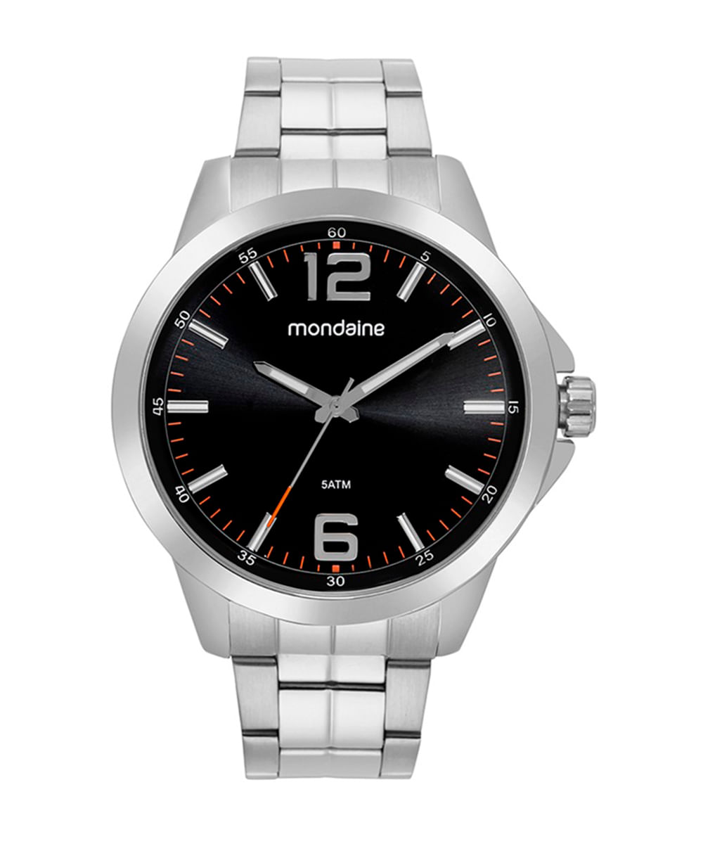 relógio mondaine analógico 99770g0mvne1k prateado