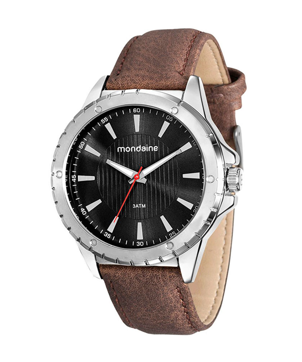 relógio mondaine analógico 76678g0mvnh2kk prateado