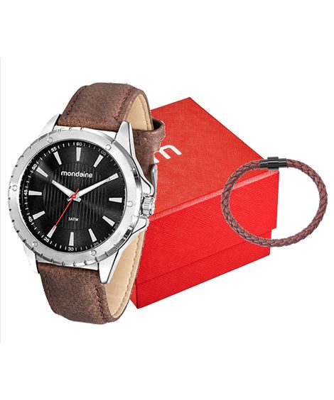relógio mondaine analógico 76678g0mvnh2kk prateado