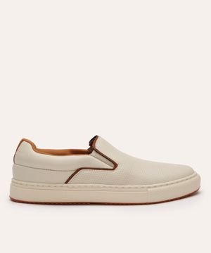 tênis slip on com micro furos oneself off white