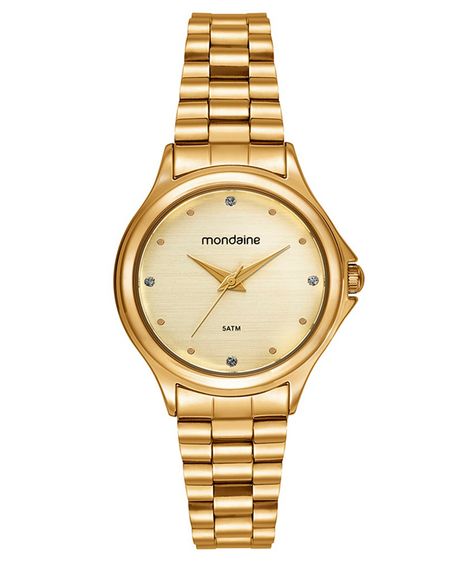 relógio mondaine analógico 99762lpmvde1k dourado