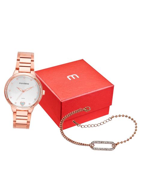 relógio mondaine analógico 32776lpmkre3k1 rosa