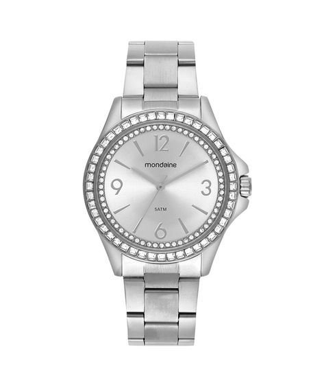 relógio mondaine analógico 32837l0mvne2k prateado