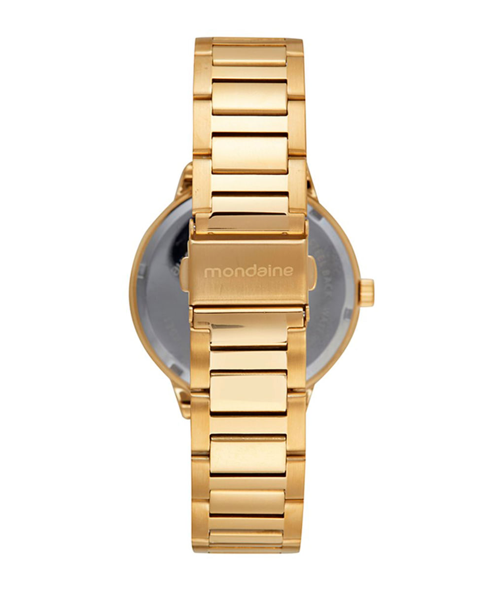 relógio mondaine analógico 32776lpmkde1k1 dourado
