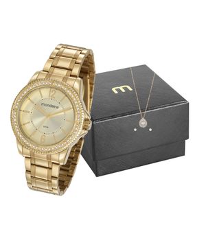 relógio mondaine analógico 53601lpmvde4kb dourado