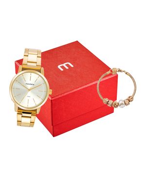 relógio mondaine analógico 99718lpmvde1kk dourado