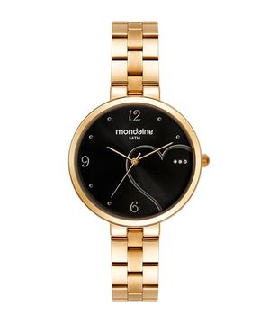 relógio mondaine analógico 32501lpmkde1k1 dourado