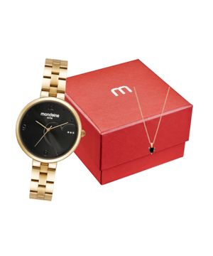 relógio mondaine analógico 32501lpmkde1k1 dourado