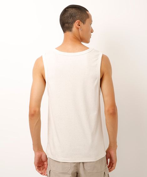 regata com linho off white
