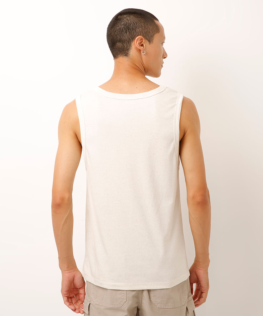 regata com linho off white