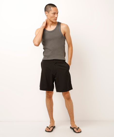 short boardshort reto preto