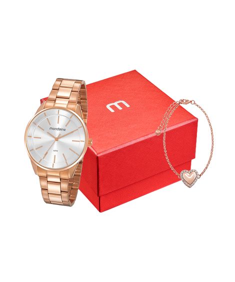 relógio mondaine analógico 32177lpmvre2ka rosa