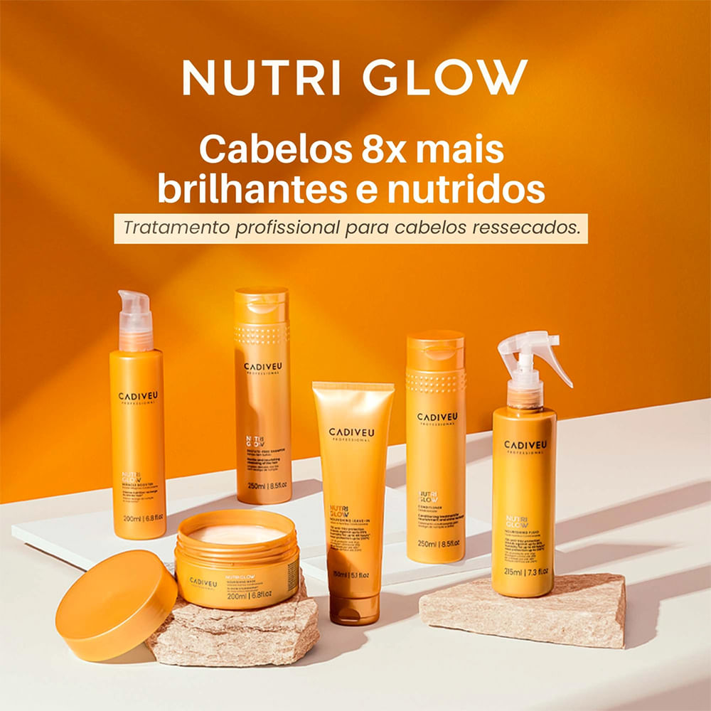 Kit Cadiveu Professional Nutri Glow Home Care e Final Style Oil 4 produtos