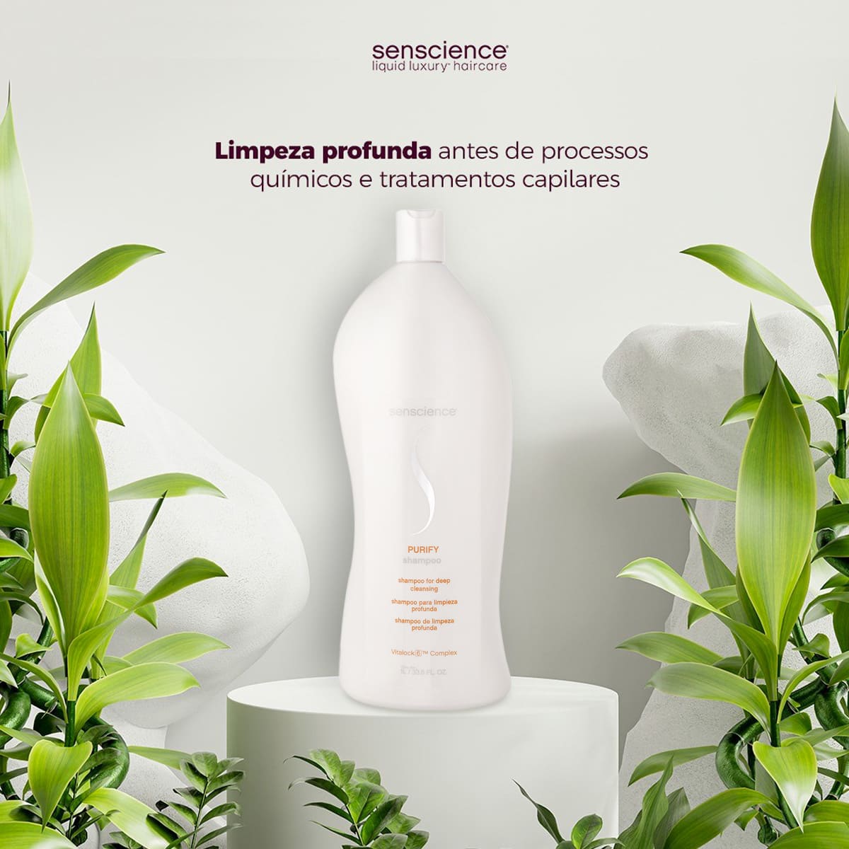 Kit Senscience Purify Shampoo 1L Intensif Máscara e Mostuire Leave - in 3 produtos