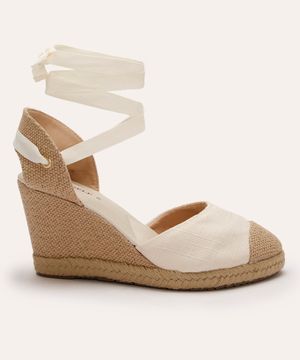 sandália espadrille oneself off white