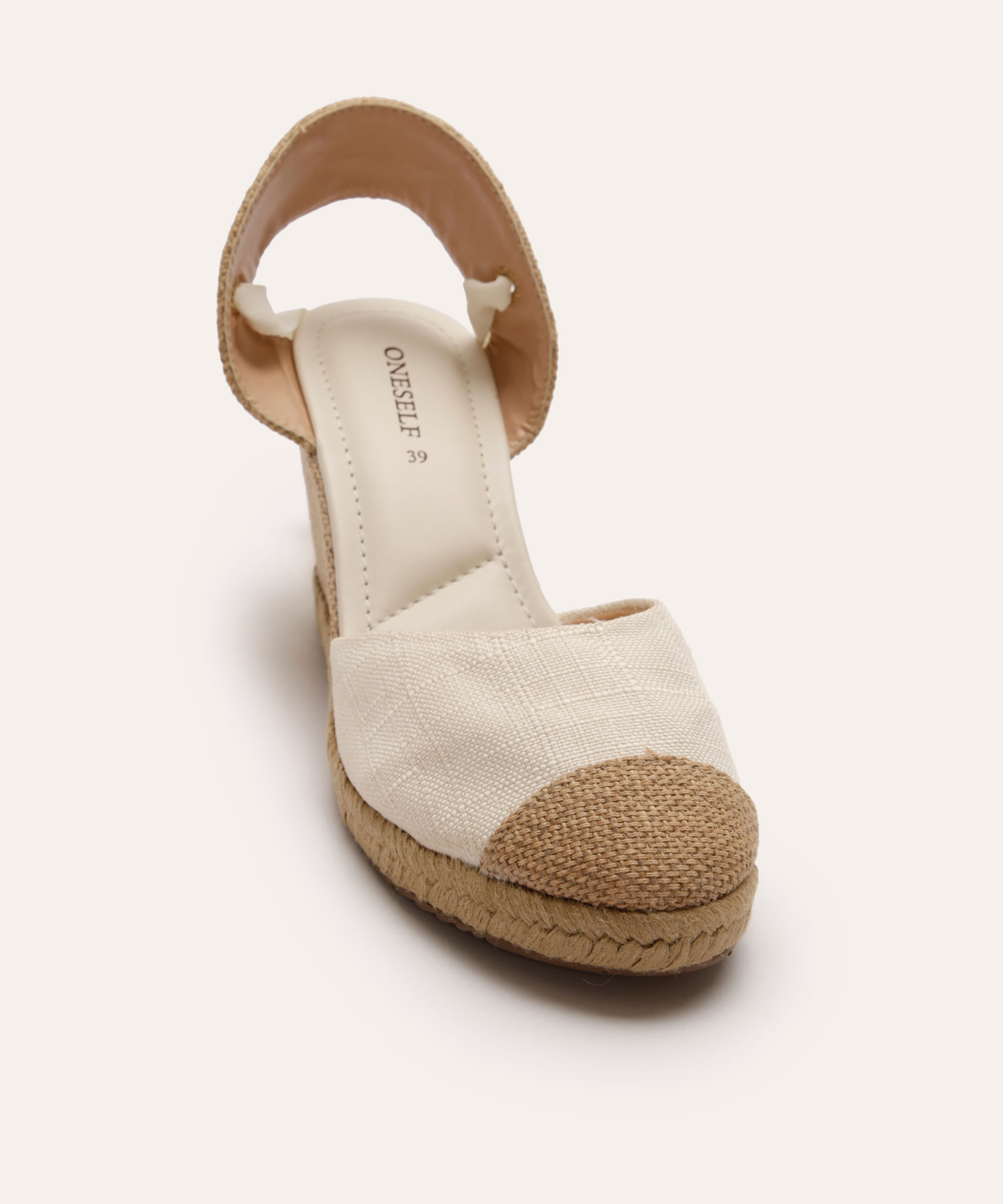 sandália espadrille oneself off white