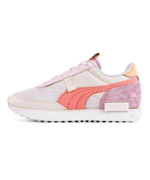 Tênis Puma Future Rider Soft Wns Feminino Bege e Rosa