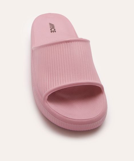 chinelo slide texturizado ace rosa
