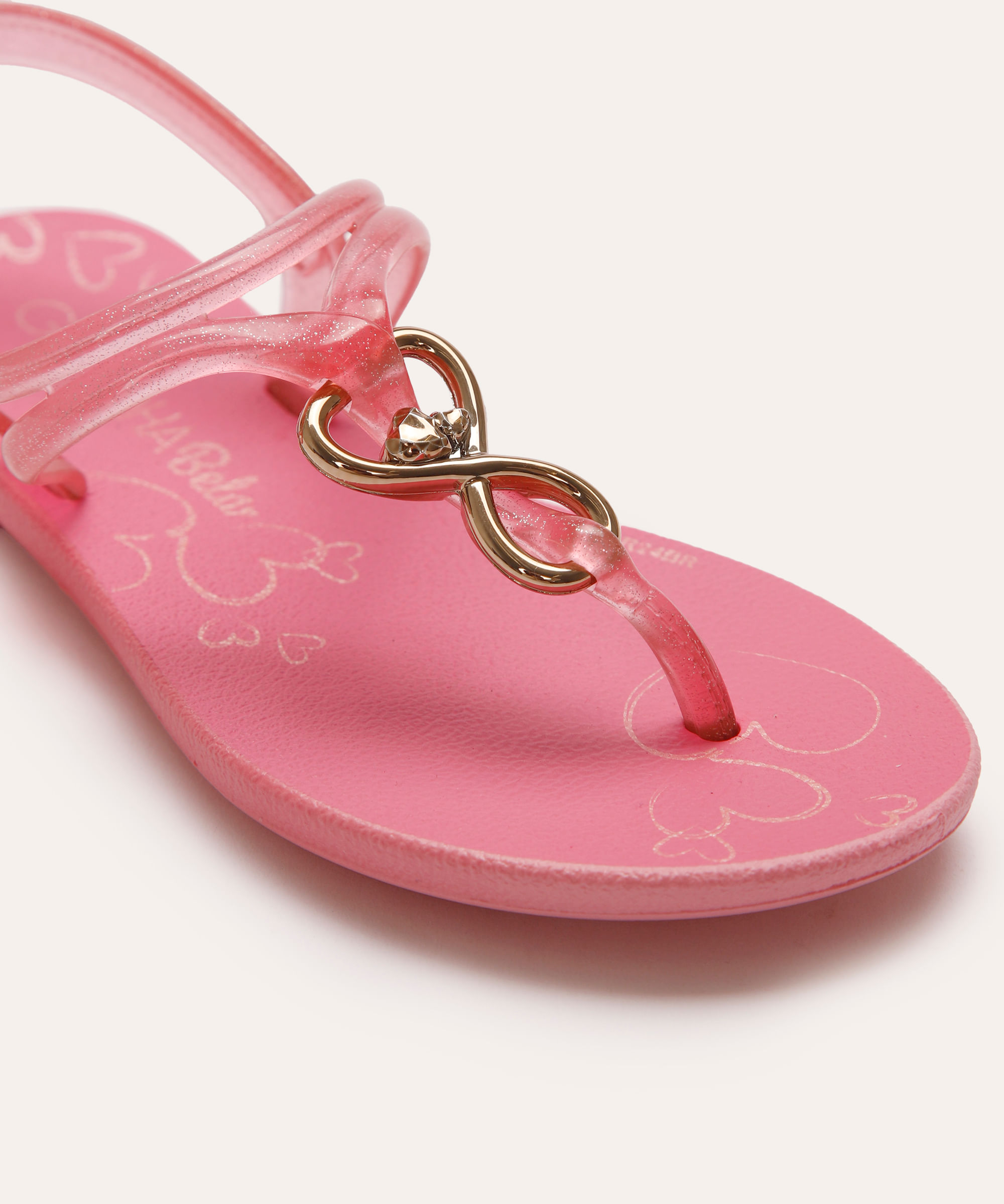 rasteirinha ipanema infantil bela amar rosa