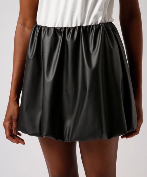 saia curta balonê mindset preta