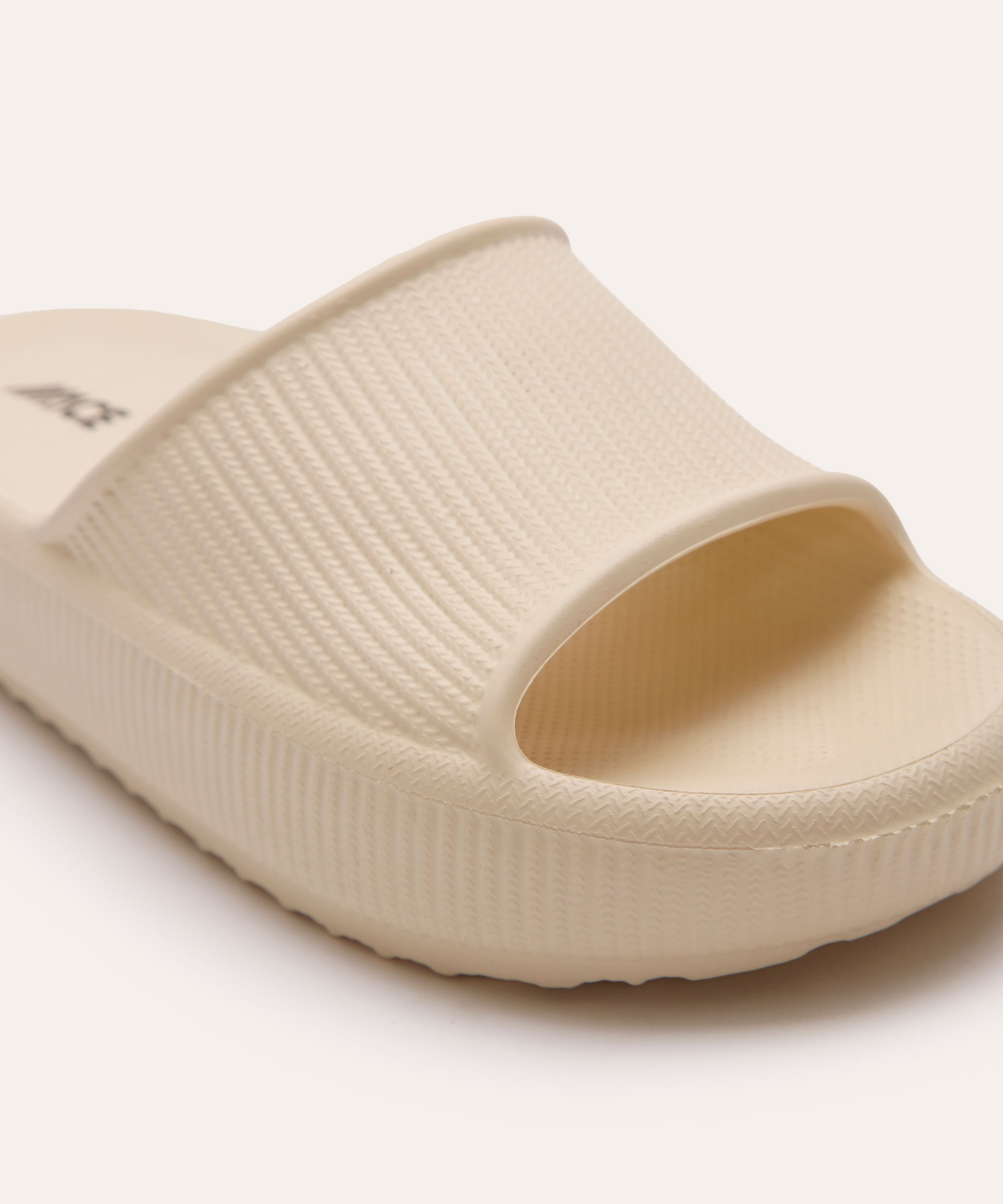 chinelo slide texturizado ace off white