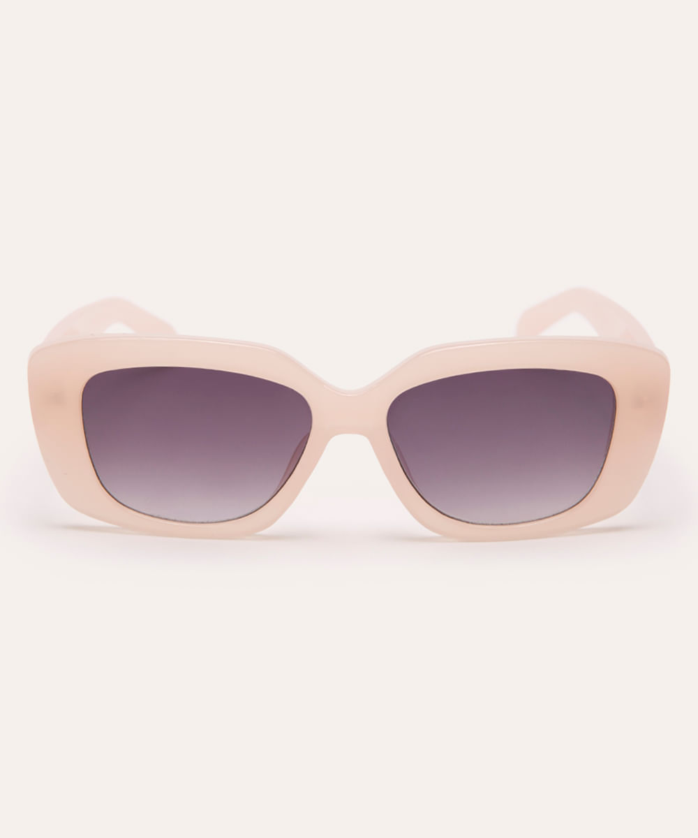 óculos de sol oval rosa