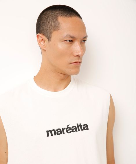 regata machão de algodão maréalta - off white