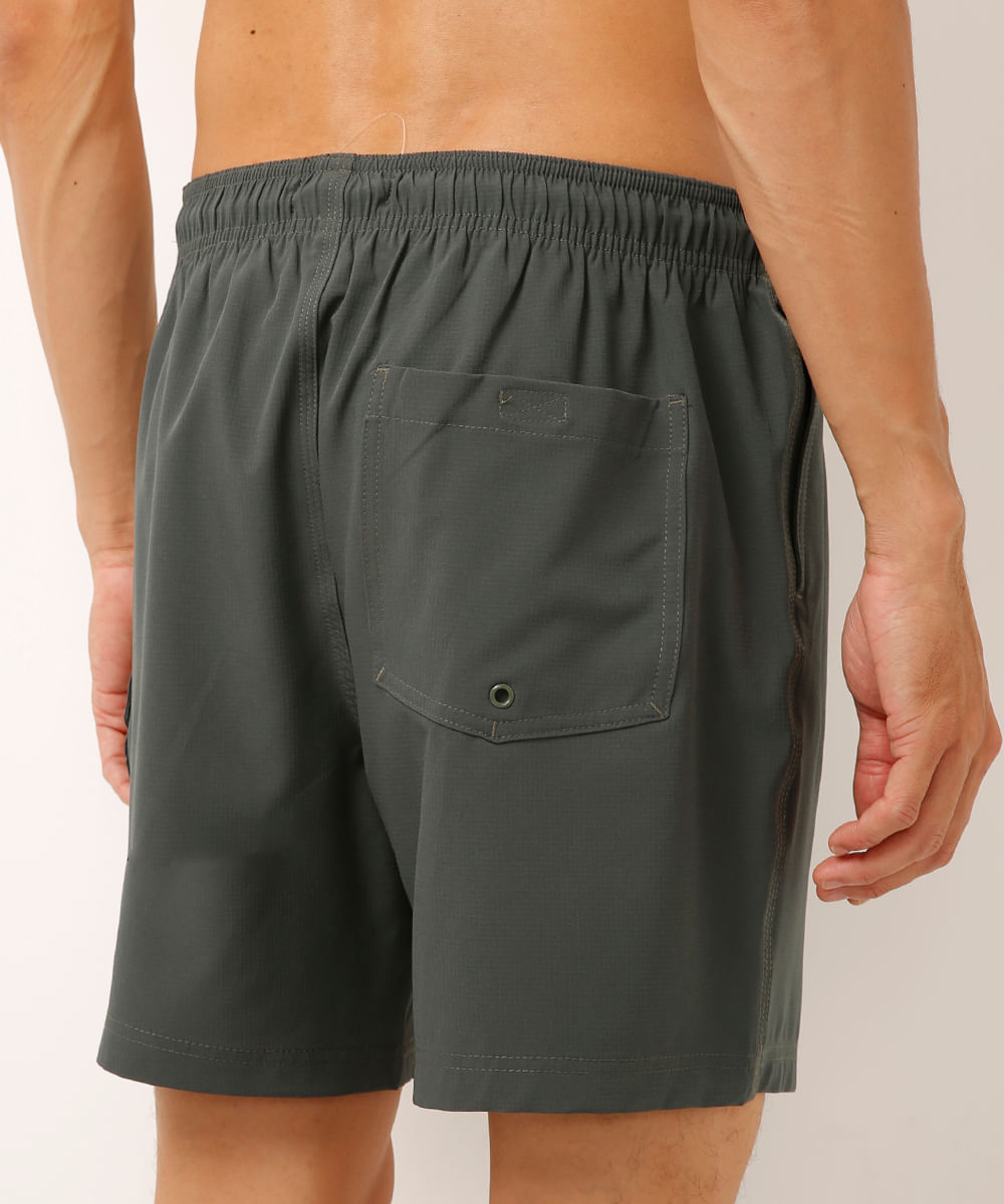 short cargo cós com cordão verde