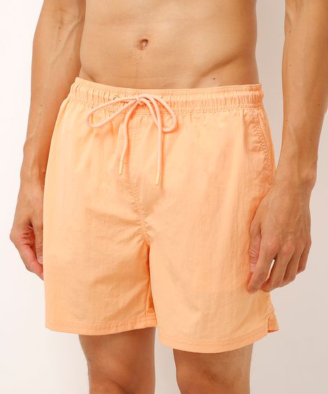short curto com cordão laranja