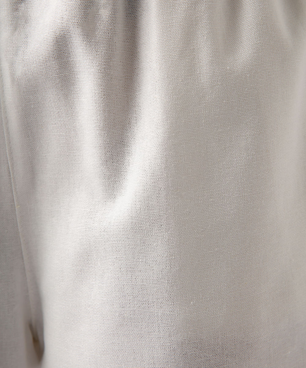 short estilo pijama com linho mindset off white